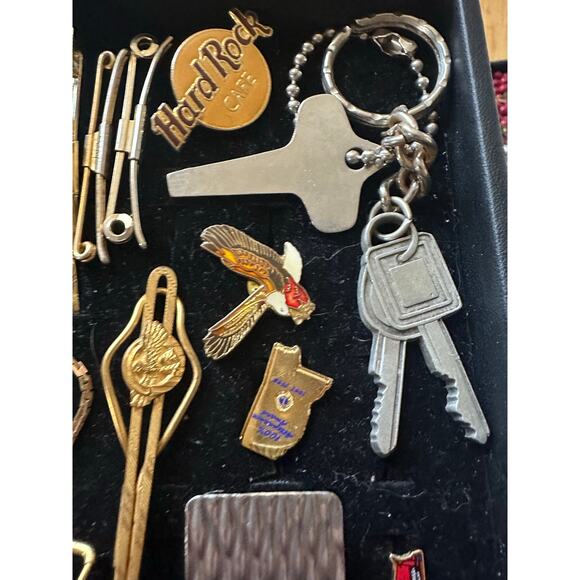 Bundle jewelry lot 100pc mens vintage antique cufflinks tie bars tacks 1lb 4oz - Picture 7 of 12